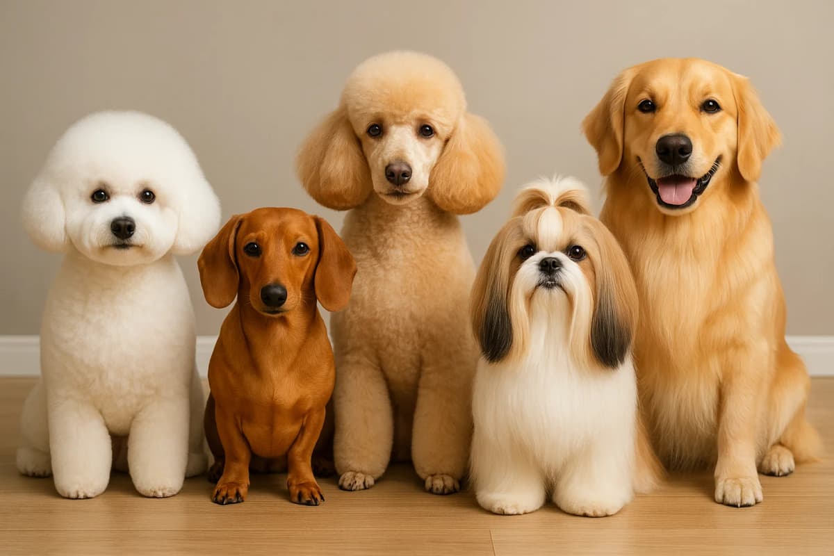 Professional dog grooming service