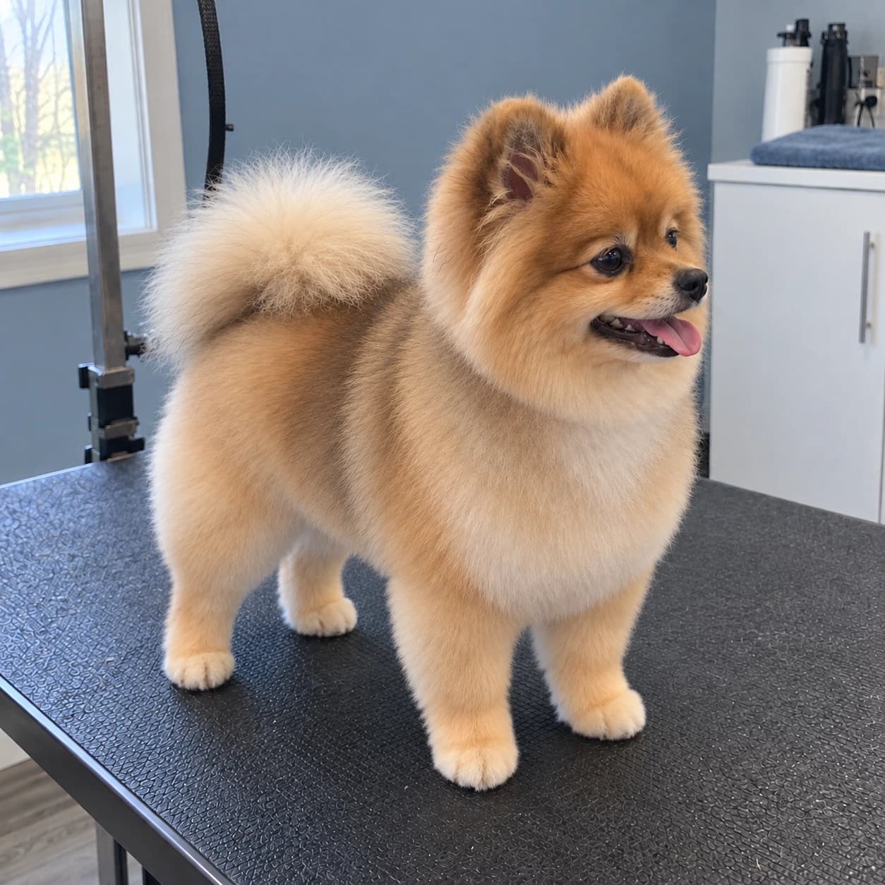 Pomeranian after grooming